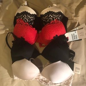 [ H&M ] 3 bras and 1 bralette bundle. Size B32